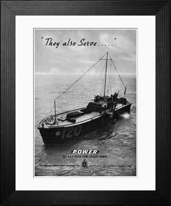 Framed Print : British Power Boat Company - Air Sea Rescue Boats Framed Print : British Power Boat Company - Air Sea Rescue Boats