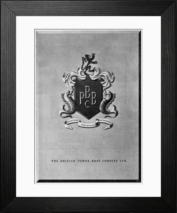 Framed Print : British Power Boat Company - Ocean Going Launches Framed Print : British Power Boat Company - Ocean Going Launches