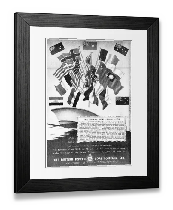 Framed Print : British Power Boat Company General Service Launches Framed Print : British Power Boat Company General Service Launches