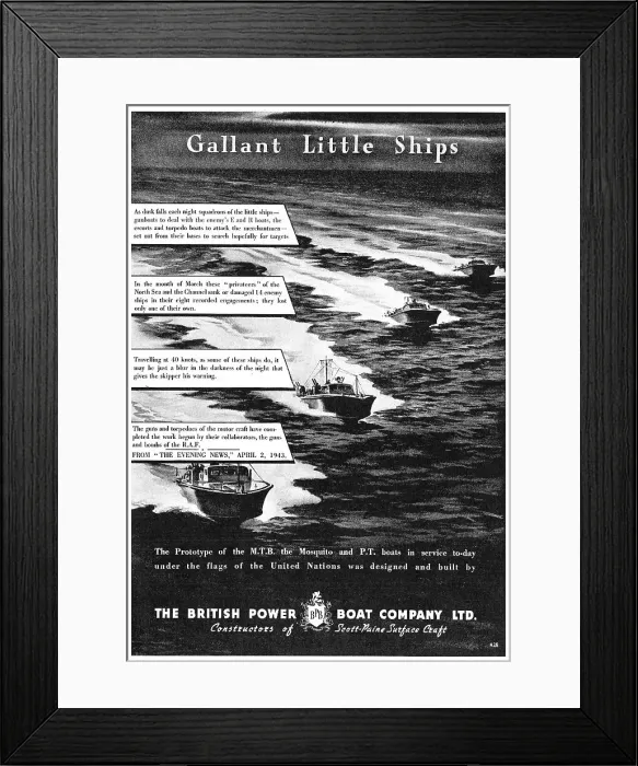 Framed Print : British Power Boat Company General Service Launches Framed Print : British Power Boat Company General Service Launches