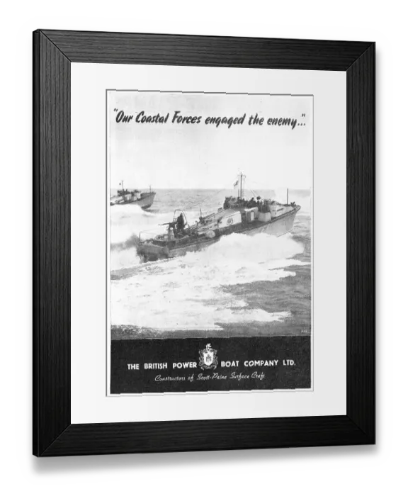 Framed Print : British Power Boat Company Motor Torpedo Boats Framed Print : British Power Boat Company Motor Torpedo Boats