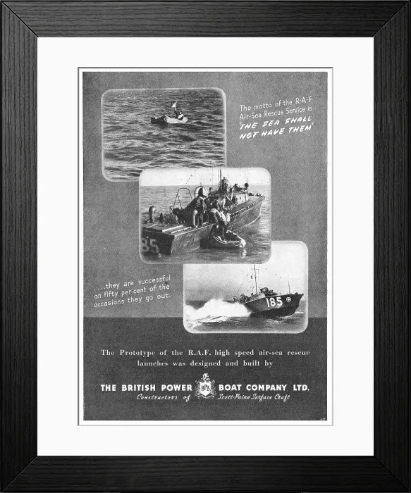 Framed Print : British Power Boat Company Air-Sea Rescue Launches Framed Print : British Power Boat Company Air-Sea Rescue Launches