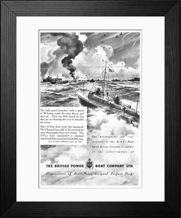 Framed Print : British Power Boat Company General Service Launches Framed Print : British Power Boat Company General Service Launches