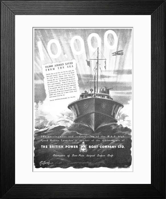 Framed Print : British Power Boat Company General Service Launches Framed Print : British Power Boat Company General Service Launches