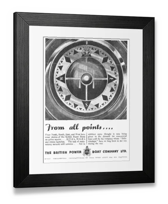 Framed Print : British Power Boat Company - Scott Paine Framed Print : British Power Boat Company - Scott Paine