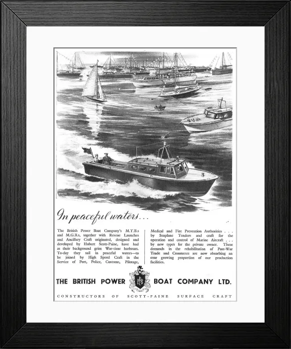 Framed Print : British Power Boat Company Seaplane Launches Framed Print : British Power Boat Company Seaplane Launches