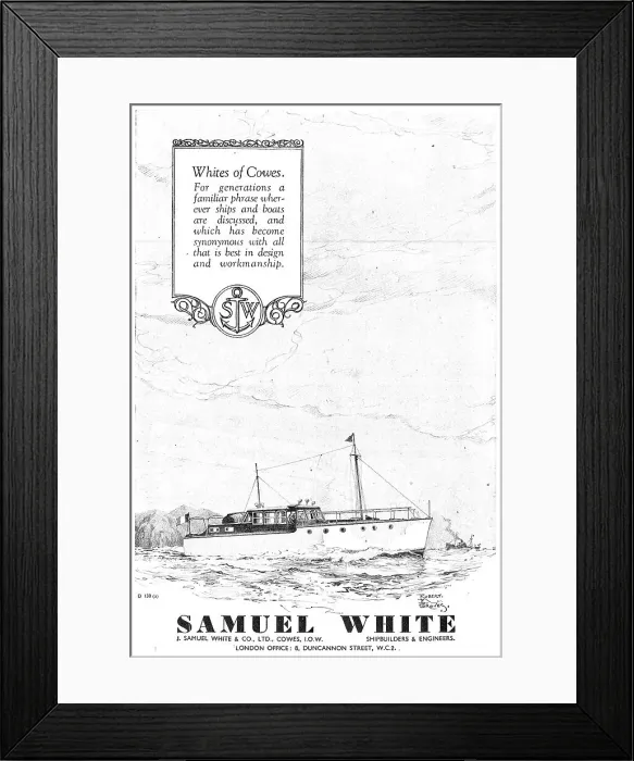 Framed Print : Samuel White Marine Craft Framed Print : Samuel White Marine Craft