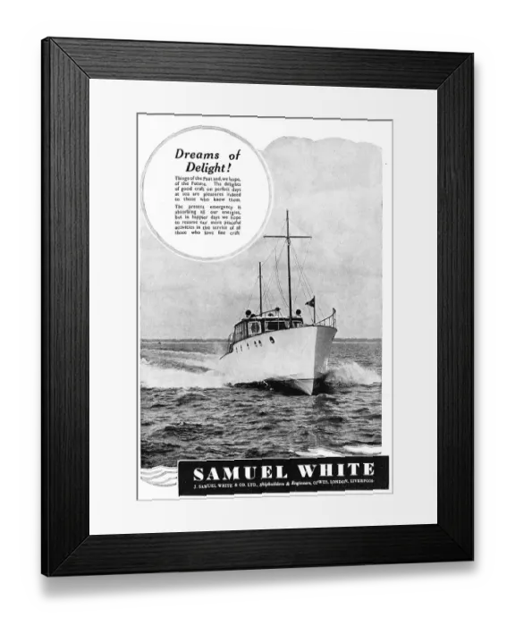Framed Print : Samuel White Marine Craft Framed Print : Samuel White Marine Craft