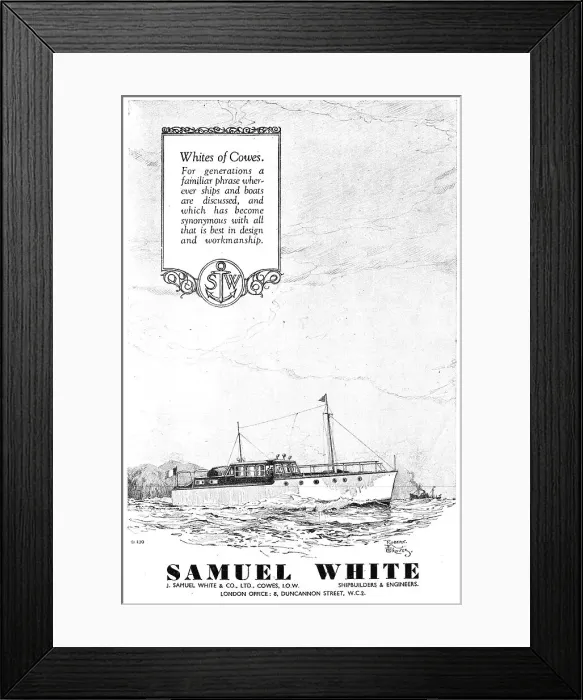 Framed Print : Samuel White Marine Craft Framed Print : Samuel White Marine Craft