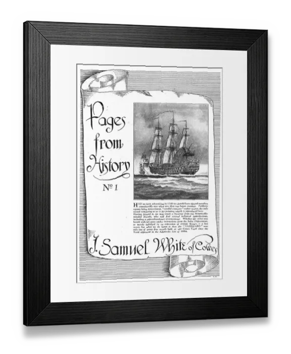 Framed Print : Samuel White Marine Craft Framed Print : Samuel White Marine Craft