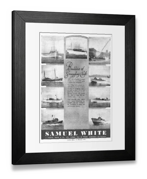 Framed Print : Samuel White Marine Craft Framed Print : Samuel White Marine Craft