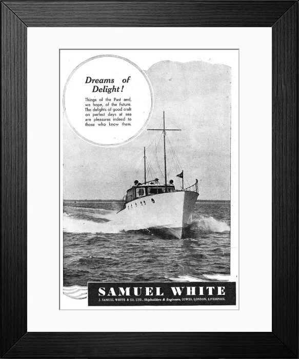 Framed Print : Samuel White Marine Craft Framed Print : Samuel White Marine Craft