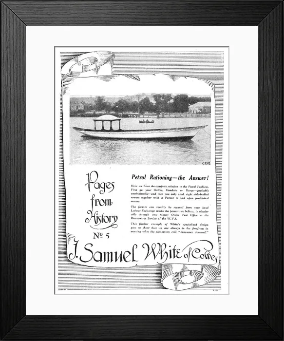 Framed Print : Samuel White Marine Craft Framed Print : Samuel White Marine Craft