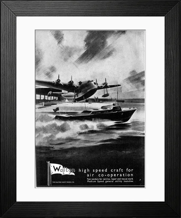 Framed Print : Walton High Speed Marine Craft Framed Print : Walton High Speed Marine Craft