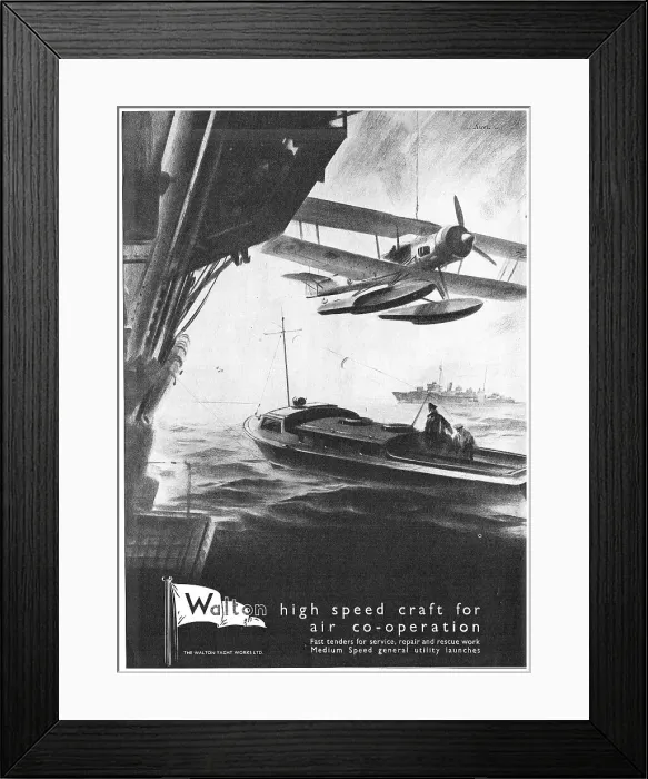 Framed Print : Walton High Speed Marine Craft Framed Print : Walton High Speed Marine Craft