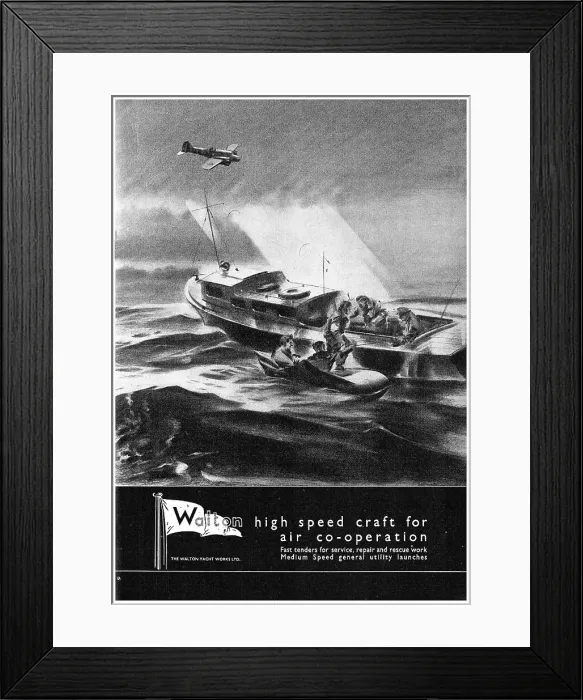 Framed Print : Walton High Speed Marine Craft Framed Print : Walton High Speed Marine Craft