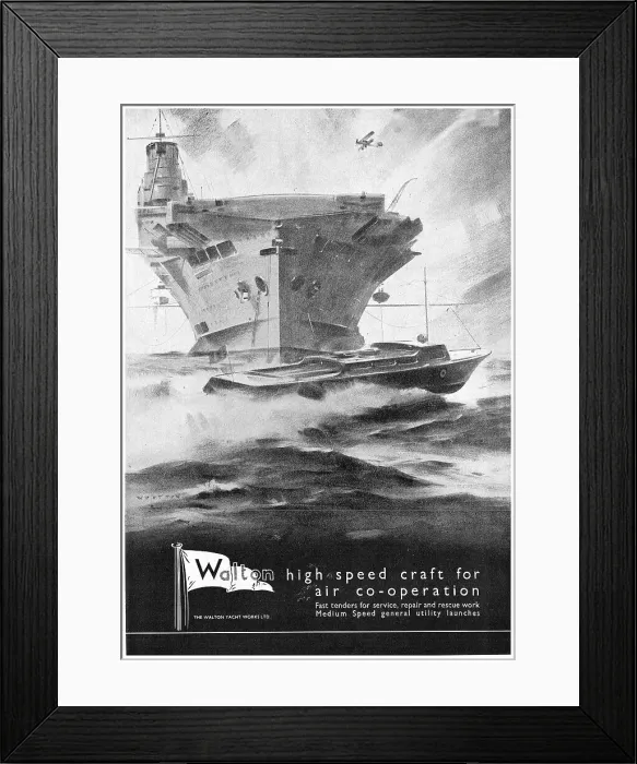 Framed Print : Walton High Speed Marine Craft Framed Print : Walton High Speed Marine Craft