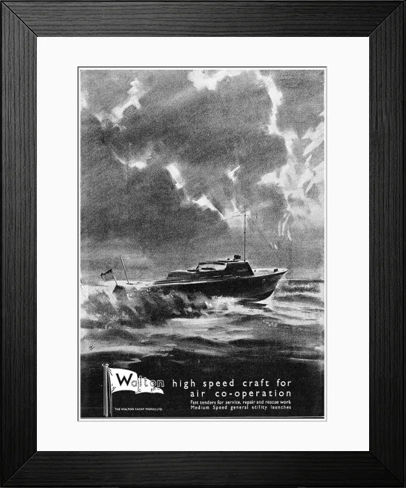 Framed Print : Walton High Speed Marine Craft Framed Print : Walton High Speed Marine Craft