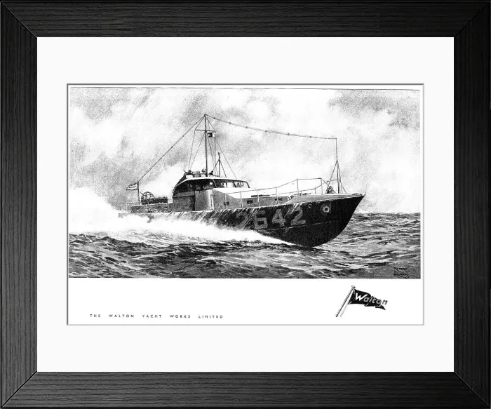 Framed Print : Walton High Speed Marine Craft Framed Print : Walton High Speed Marine Craft