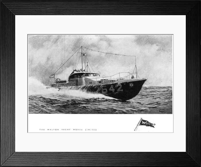 Framed Print : Walton High Speed Marine Craft Framed Print : Walton High Speed Marine Craft