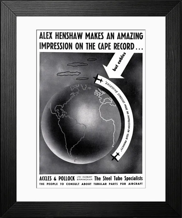 Framed Print : Accles & Pollock Tubular Parts For Aircraft Framed Print : Accles & Pollock Tubular Parts For Aircraft
