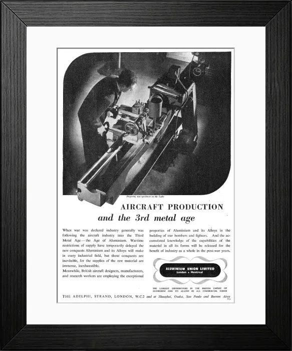 Framed Print : Aluminium Union Framed Print : Aluminium Union
