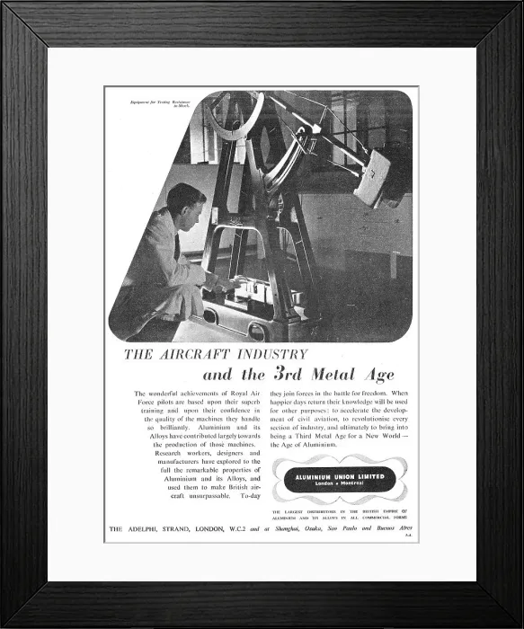 Framed Print : Aluminium Union Framed Print : Aluminium Union