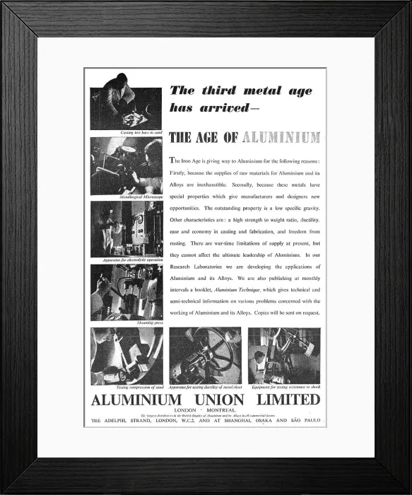 Framed Print : Aluminium Union Framed Print : Aluminium Union