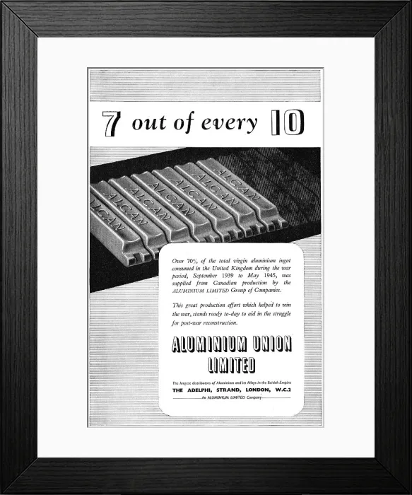 Framed Print : Aluminium Union - Alclan Framed Print : Aluminium Union - Alclan