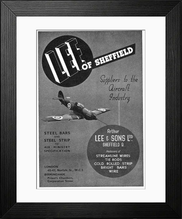 Framed Print : Arthur Lee - Steel Bars & Strips For The Aircraft Industry Framed Print : Arthur Lee - Steel Bars & Strips For The Aircraft Industry