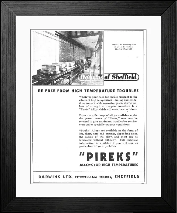 Framed Print : Baldwins - PIREX Alloys Framed Print : Baldwins - PIREX Alloys
