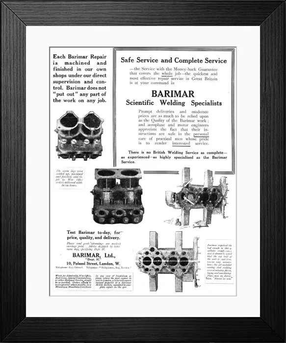 Framed Print : Barimar Scientific Welding Specialists Framed Print : Barimar Scientific Welding Specialists