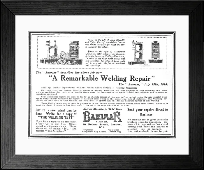 Framed Print : Barimar Scientific Welding Specialists Framed Print : Barimar Scientific Welding Specialists