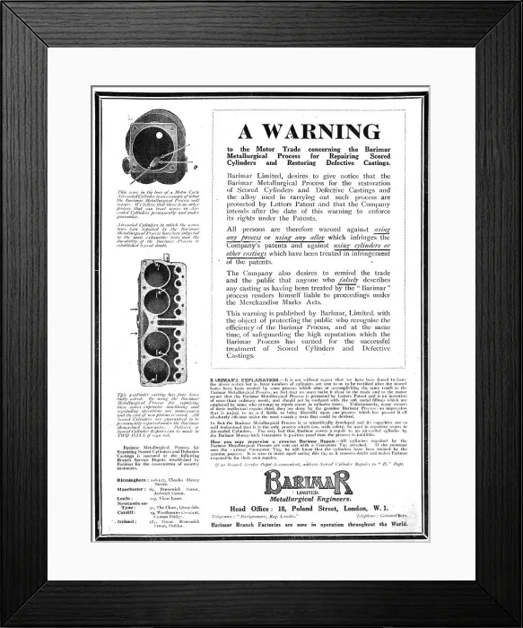 Framed Print : Barimar Scientific Welding Specialists Framed Print : Barimar Scientific Welding Specialists
