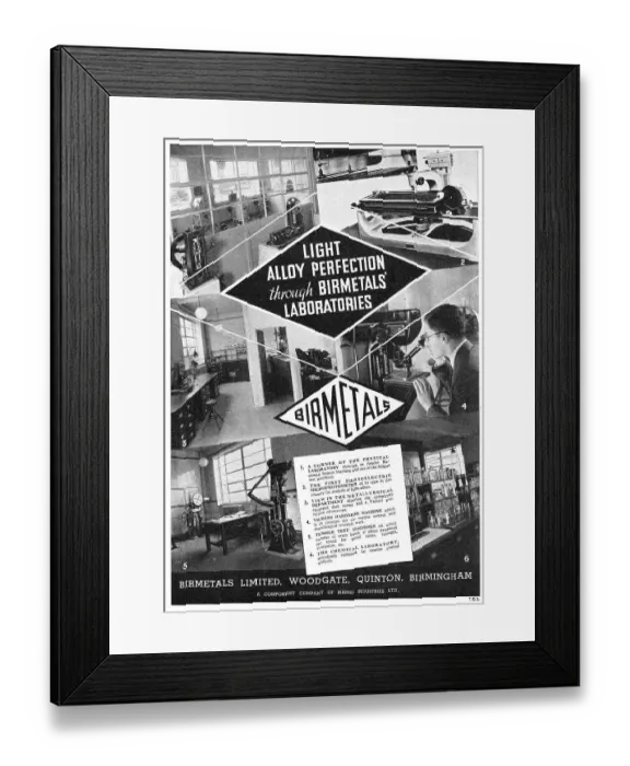 Framed Print : Birmetals Light Alloys