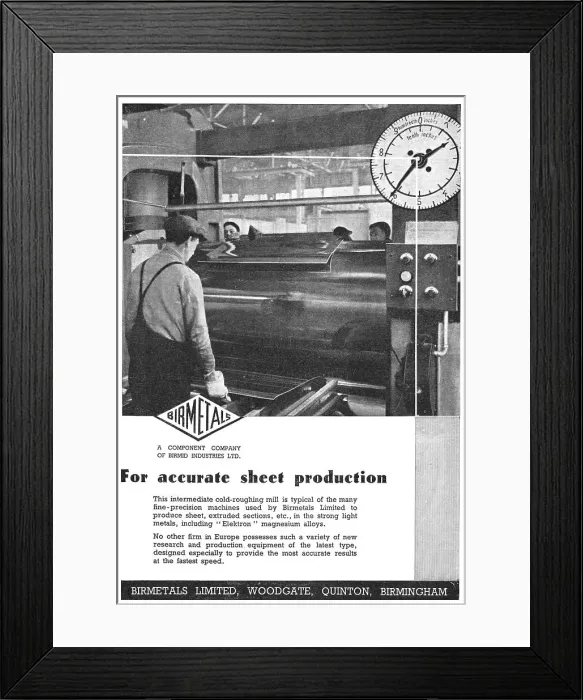 Framed Print : Birmetals Cold Rolling Mill Framed Print : Birmetals Cold Rolling Mill