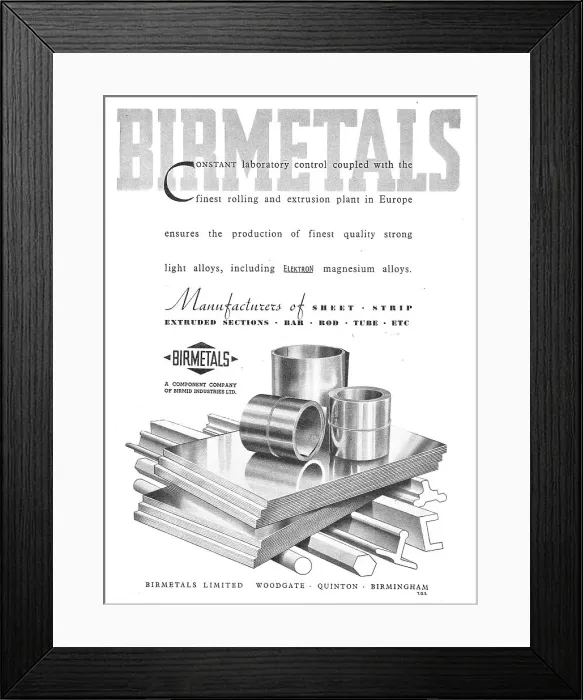 Framed Print : Birmetals For Extruded, Drawn & Coated Aluminium Framed Print : Birmetals For Extruded, Drawn & Coated Aluminium