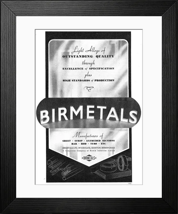 Framed Print : Birmetals For Extruded, Drawn & Coated Aluminium Framed Print : Birmetals For Extruded, Drawn & Coated Aluminium
