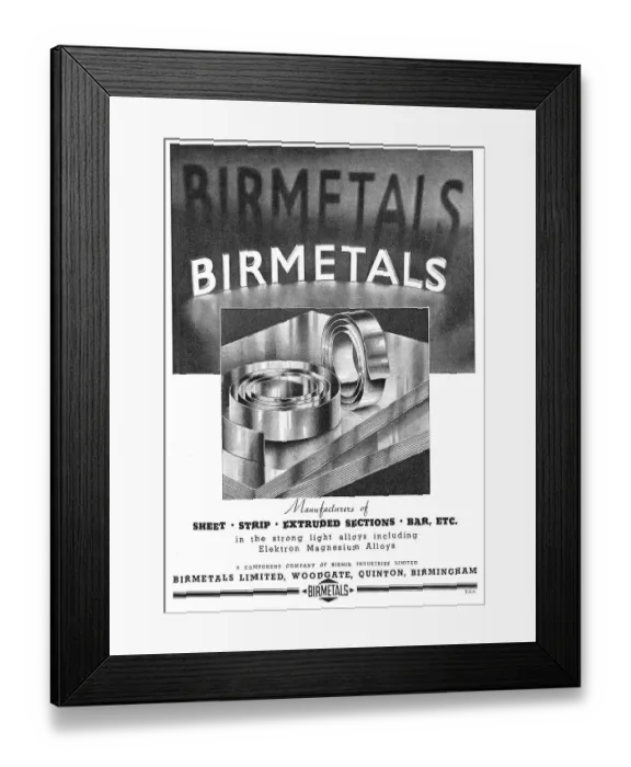 Framed Print : Birmetals For Extruded, Drawn & Coated Aluminium Framed Print : Birmetals For Extruded, Drawn & Coated Aluminium