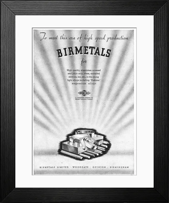 Framed Print : Birmetals For Extruded, Drawn & Coated Aluminium Framed Print : Birmetals For Extruded, Drawn & Coated Aluminium