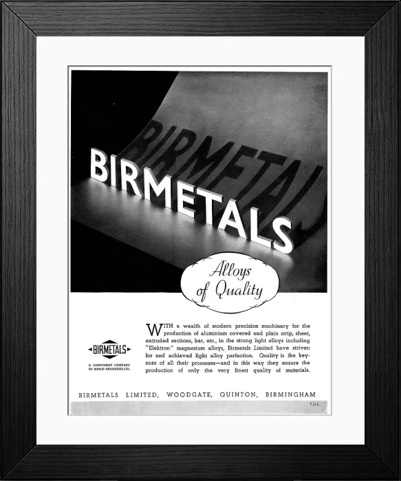 Framed Print : Birmetals Extruded, Drawn & Coated Aluminium Processes Framed Print : Birmetals Extruded, Drawn & Coated Aluminium Processes