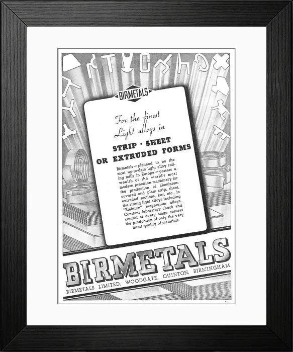 Framed Print : Birmetals For Extruded, Drawn & Coated Aluminium Framed Print : Birmetals For Extruded, Drawn & Coated Aluminium