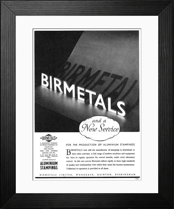 Framed Print : Birmetals Aluminium Stampings Framed Print : Birmetals Aluminium Stampings