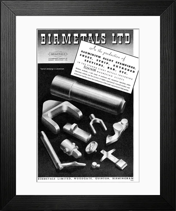Framed Print : Birmetals For Extruded, Drawn & Coated Aluminium Framed Print : Birmetals For Extruded, Drawn & Coated Aluminium