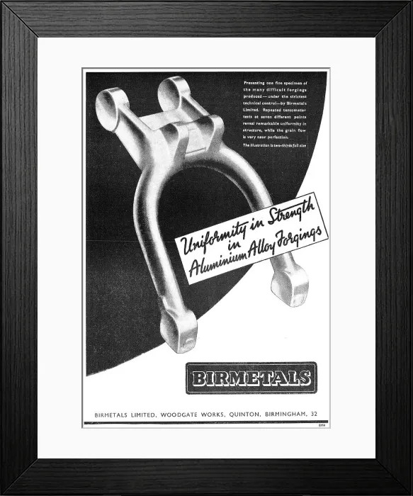 Framed Print : Birmetals - Birmetals Ltd. Date: 1941 Framed Print : Birmetals - Birmetals Ltd. Date: 1941