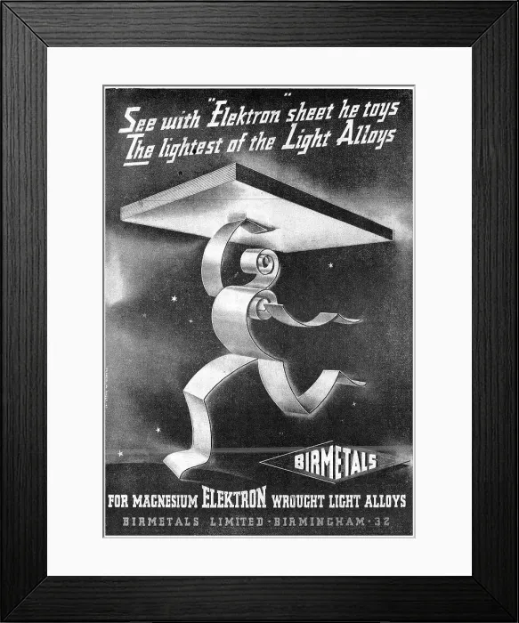 Framed Print : Birmetals - Birmetals Ltd. Date: 1943 Framed Print : Birmetals - Birmetals Ltd. Date: 1943