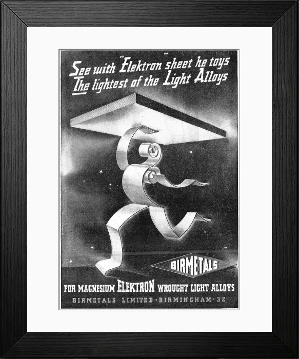 Framed Print : Birmetals - Birmetals Ltd. Date: 1944 Framed Print : Birmetals - Birmetals Ltd. Date: 1944