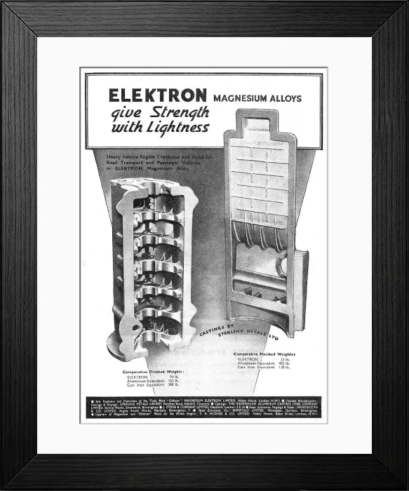 Framed Print : Birmetals Elektron Castings Framed Print : Birmetals Elektron Castings