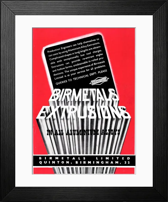 Framed Print : Birmetals Aluminium Alloy Extrusions Framed Print : Birmetals Aluminium Alloy Extrusions