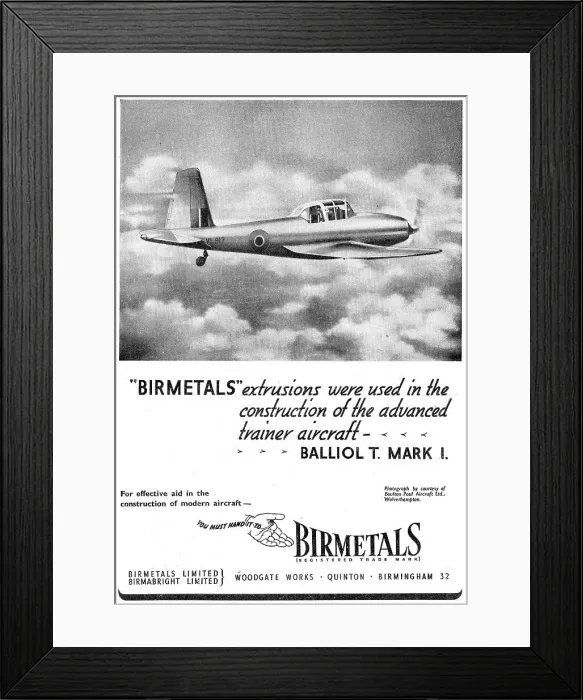 Framed Print : Birmetals - Birmetals Ltd. Date: 1948 Framed Print : Birmetals - Birmetals Ltd. Date: 1948
